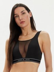 Tommy Hilfiger Biustonosz top UW0UW05132 Czarny. Czarne biustonosze Tommy Hilfiger, xs, bez wzorów, z syntetyku, bez kołnierzyka, bez ramiączek. Za 179.99 zł.