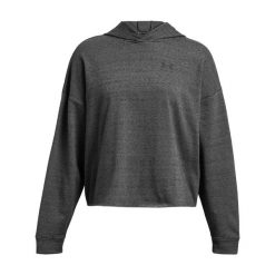Bluza treningowa damska Under Armour Rival Terry OS Hoodie. Szare bluzy Under Armour, m, bez wzorów, sportowe, bez ramiączek, bez kaptura. Za 189.99 zł.