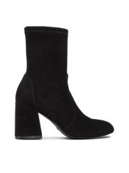 Stuart Weitzman Botki Flareblock 85 Str Bt SF414 Czarny. Czarne botki Stuart Weitzman, bez wzorów, ze skóry, bez obcasa, na słupku, bez zapięcia. Za 1,669.00 zł.