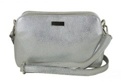 Listonoszka metalizowana BARBERINI'S srebrna 978-16. Szare shopper bag Barberinis, bez wzorów, ze skóry, eleganckie, małe, bez dodatków. Za 229.99 zł.