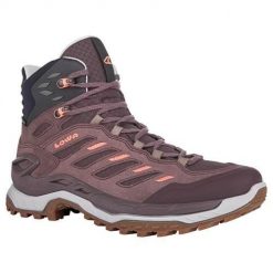 Buty trekkingowe damskie Lowa Innovo Mid Gtx. Niebieskie buty trekkingowe Lowa, z materiału, za kostkę, bez zapięcia. Za 906.00 zł.