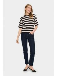 SAINT TROPEZ Sweter w kolorze czarno-beżowym rozmiar: M. Brązowe swetry Saint Tropez, m, bez wzorów, z wiskozy, klasyczne, bez ramiączek. Za 109.78 zł.