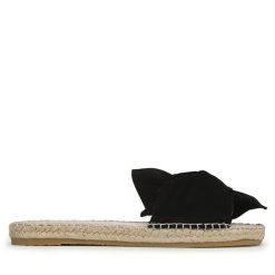 Espadryle Manebi. Czarne espadryle Manebi, bez wzorów, bez obcasa. Za 649.99 zł.