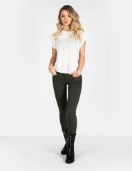 Pepe Jeans Jeansy "Soho" | PL210804U918 | Soho | Kobieta | Zielony. Zielone jeansy Pepe Jeans, bez wzorów, z bawełny. W wyprzedaży za 169.00 zł.