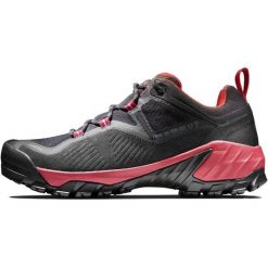 Buty trekkingowe damskie Mammut Sapuen Low GTX. Czerwone trekkingi Mammut, bez wzorów, z gore-texu, bez zapięcia, trekkingowe, gore-tex. Za 740.05 zł.