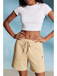U.S. Polo Assn. Szorty dresowe w kolorze żółtym rozmiar: XL. Żółte szorty U.S. Polo Assn., bez wzorów, z bawełny. Za 113.63 zł.