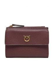PINKO Portfel Compact Wallet AI 25-26 PCPL 103612 A29Q Bordowy. Czerwone portfele Pinko, bez wzorów, ze skóry. Za 749.99 zł.