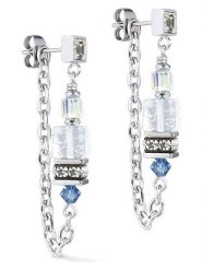 COEUR DE LION Kolczyki-wkrętki z kryształami Swarovski rozmiar: onesize. Niebieskie kolczyki COEUR DE LION, z kryształem, srebrne. Za 236.06 zł.