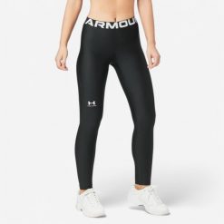 Legginsy fitness damskie HeatGear Authentics Under Armour. Legginsy No brand, bez wzorów, z elastanu, klasyczne. Za 149.99 zł.
