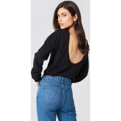 NA-KD Basic Sweter z głębokim dekoltem z tyłu - Black. Czarne swetry NA-KD Basic. Za 80.95 zł.