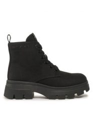 Calvin Klein Jeans Botki Chunky Combat Laceup Boot Co YW0YW01239 Czarny. Czarne botki Calvin Klein Jeans, bez wzorów, z jeansu, bez obcasa, na płaskiej podeszwie, bez zapięcia. Za 639.99 zł.