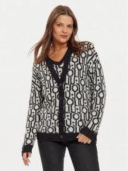 Liu Jo Kardigan WF4460 MA30P Biały Regular Fit. Białe swetry Liu Jo, xs, bez wzorów, z syntetyku, bez ramiączek. Za 449.99 zł.