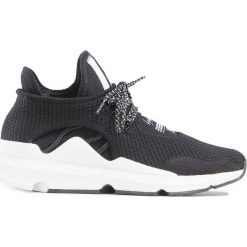 Buty Y-3 SAIKOU. Czarne buty sportowe lifestyle Y-3, bez wzorów, z dzianiny, bez zapięcia, do biegania. W wyprzedaży za 740.00 zł.