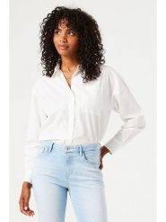 Garcia Koszula w kolorze białym rozmiar: S. Białe koszule Garcia, s, bez wzorów, z bawełny, bez kołnierzyka, bez ramiączek. Za 104.99 zł.