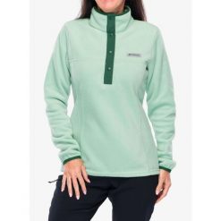 Bluza damska bez kaptura Columbia Benton Springs Half Snap Pull Over II. Zielone bluzy Columbia, bez wzorów, sportowe, bez ramiączek, bez kaptura. Za 205.99 zł.