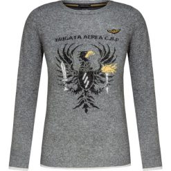 Sweter AERONAUTICA MILITARE Szary. Swetry marki Aeronautica Militare. W wyprzedaży za 342.00 zł.