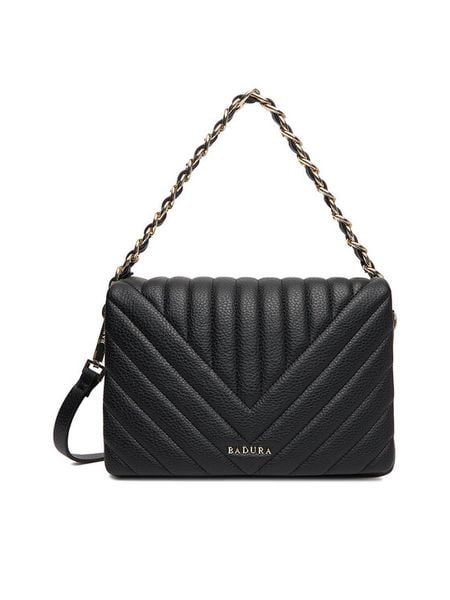 Badura Torebka C-ADALE-XCH003 Czarny. Czarne torebki klasyczne Badura, bez wzorów, z materiału, bez dodatków. Za 229.99 zł.