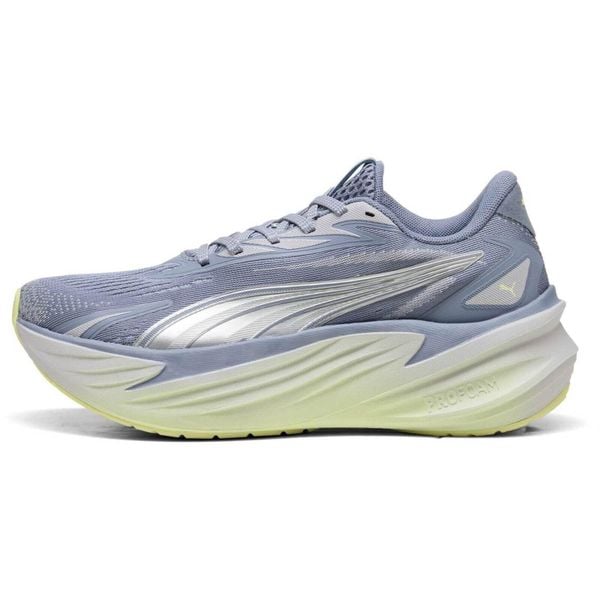 Buty sportowe Puma Maxima Pro. Niebieskie buty treningowe Puma, bez wzorów, z materiału, bez zapięcia. Za 310.35 zł.