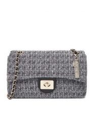 Nine West Torebka EO-Hudson-Harmony-LDA8004A Szary. Szare kopertówki Nine West, bez wzorów, z materiału, wizytowe, bez dodatków. Za 179.99 zł.