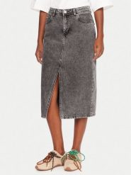Roxy Spódnica jeansowa Cold Winds ERJDK03039 Szary Regular Fit. Szare spódnice Roxy, s, bez wzorów, z bawełny. Za 189.99 zł.