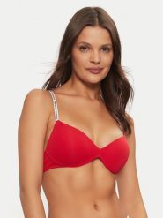 Tommy Hilfiger Biustonosz push-up UW0UW05606 Czerwony. Czerwone biustonosze Tommy Hilfiger, bez wzorów, z bawełny. Za 109.99 zł.