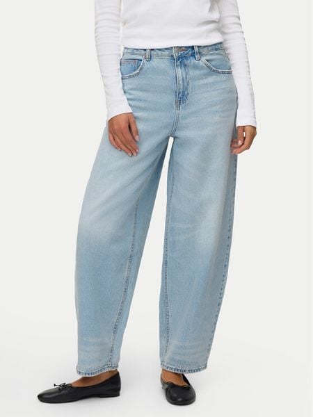 Vero Moda Jeansy Billie 10330900 Niebieski Barrel Fit. Niebieskie jeansy Vero Moda, bez wzorów, z bawełny. Za 165.99 zł.