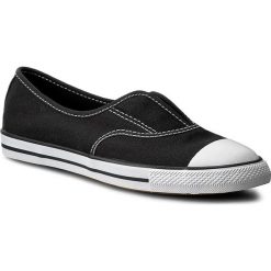 Trampki CONVERSE - Ctas Cove Slip 551515C Black/Black/. Czarne trampki Converse, bez wzorów, z gumy, bez zapięcia. W wyprzedaży za 109.00 zł.