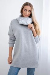 Bluza ocieplana z kapturem szara. Szare bluzy KESI, l, bez wzorów, z bawełny, bez ramiączek, z kapturem. Za 297.97 zł.