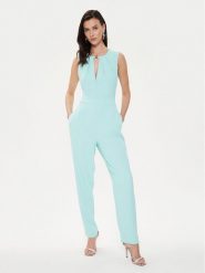 Rinascimento Kombinezon CFC0118335003 Błękitny Regular Fit. Niebieskie sukienki Rinascimento, xs, bez wzorów, z syntetyku, bez kołnierzyka, bez ramiączek. Za 319.99 zł.