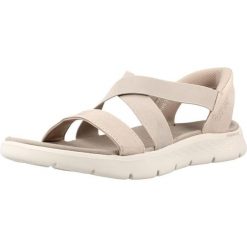 Sandały SKECHERS GO WALK FLEX SANDAL GLIMM Szary. Brązowe sandały Skechers, bez wzorów, z materiału, sportowe, bez obcasa, bez zapięcia. Za 234.99 zł.