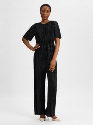 Nümph Kombinezon - Nucassy Kobiety czarny, M. Czarne kombinezony Nümph, m, bez wzorów, eleganckie, bez kołnierzyka, bez ramiączek. Za 229.95 zł.