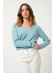 AUTHENTIC CASHMERE Kaszmirowy sweter "Grasmoor" w kolorze błękitnym rozmiar: S. Niebieskie swetry AUTHENTIC CASHMERE, s, bez wzorów, z kaszmiru, bez ramiączek. Za 391.99 zł.