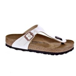 Japonki damskie Birkenstock 943871. Białe japonki Birkenstock, bez wzorów, z materiału, sportowe. Za 667.00 zł.