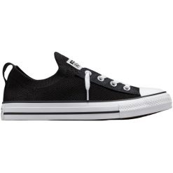 Buty sportowe damskie Converse Ctas Shoreline Knit Slip. Czarne buty treningowe Converse, bez wzorów, z materiału, bez zapięcia. Za 490.00 zł.