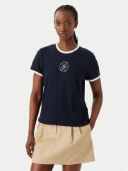 Tommy Hilfiger T-Shirt WW0WW50032 Granatowy Regular Fit. Niebieskie t-shirty Tommy Hilfiger, s, bez wzorów, z bawełny, bez kołnierzyka, bez ramiączek. Za 249.99 zł.