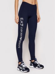 EA7 Emporio Armani Legginsy 8NTP63 TJ01Z 1554 Granatowy Slim Fit. Niebieskie legginsy EA7 Emporio Armani, bez wzorów, z bawełny. Za 199.99 zł.