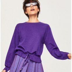 Bluza z wiązanym dołem - Fioletowy. Bluzy marki DOMYOS. W wyprzedaży za 39.99 zł.