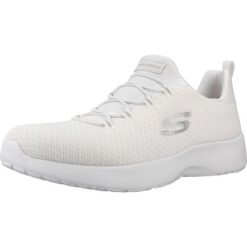 Buty SKECHERS DYNAMIGHT Biały. Białe buty trekkingowe Skechers, bez wzorów, z tkaniny, bez zapięcia, trekkingowe. Za 206.99 zł.