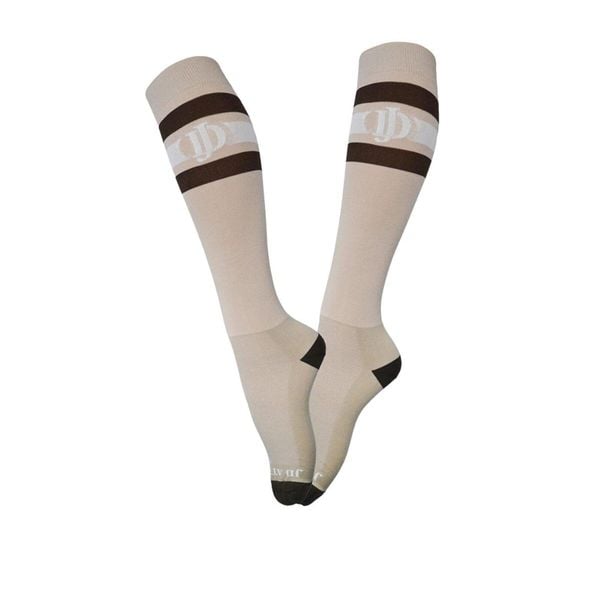 Skarpety do jazdy konnej JD ATTACK Debby II. Brązowe skarpetki JD ATTACK, bez wzorów. Za 49.00 zł.