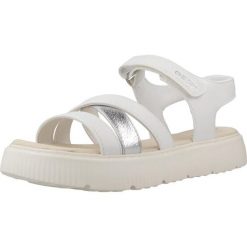 Sandały GEOX J SANDAL KODETTE GIR Biały. Białe sandały Geox, bez wzorów, z syntetyku, bez obcasa, bez zapięcia. Za 174.99 zł.