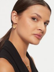 Guess Kolczyki JUBE0460 8JW Złoty. Żółte kolczyki Guess, metalowe. Za 219.99 zł.
