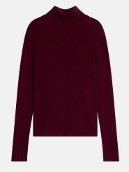 Just Cashmere Kaszmirowy golf "Lanais" w kolorze bordowym rozmiar: XL. Czerwone swetry Just Cashmere, xl, bez wzorów, z kaszmiru, bez ramiączek. Za 724.78 zł.