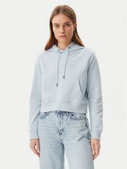 Guess Jeans Bluza W5GQ22 K68I4 Błękitny Regular Fit. Niebieskie bluzy Guess Jeans, xl, z aplikacjami, z bawełny, bez kaptura. Za 189.99 zł.
