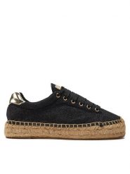 Replay Espadryle GWF22 .000.C0024S Czarny. Czarne espadryle Replay, bez wzorów, ze skóry, bez obcasa. Za 319.99 zł.
