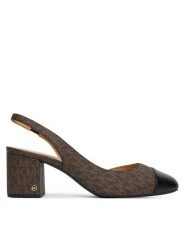 MICHAEL Michael Kors Sandały Perla Flex 40T5PLMP2B Brązowy. Brązowe sandały MICHAEL Michael Kors, bez wzorów, ze skóry, bez obcasa, bez zapięcia. Za 509.99 zł.