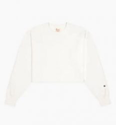 Damska bluza Champion Crewneck weatshirt 112692-WW001. Czerwone bluzy bez kaptura Champion, xs, bez wzorów, z bawełny, bez kaptura, trekkingowe. Za 239.35 zł.