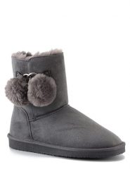 ISLAND BOOT Botki zimowe "Sherbrooke" w kolorze szarym rozmiar: 37. Szare botki Island Boot, bez wzorów, z materiału, bez obcasa, bez zapięcia. Za 155.49 zł.