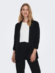 JDY Marynarka 15300693 Czarny Regular Fit. Czarne marynarki i żakiety JDY, s, bez wzorów, z syntetyku, bez ramiączek. Za 99.99 zł.