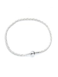 Pandora Srebrna bransoletka rozmiar: 17. Szare bransoletki Pandora, srebrne. Za 260.35 zł.