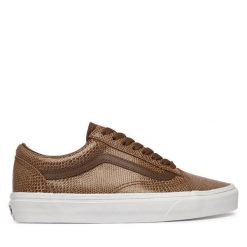 Tenisówki Vans. Brązowe trampki Vans, bez wzorów, bez zapięcia, vans old skool. Za 429.99 zł.